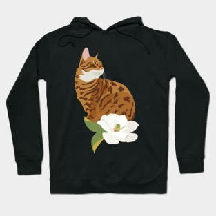 Bengal Cat Illustration Hoodie